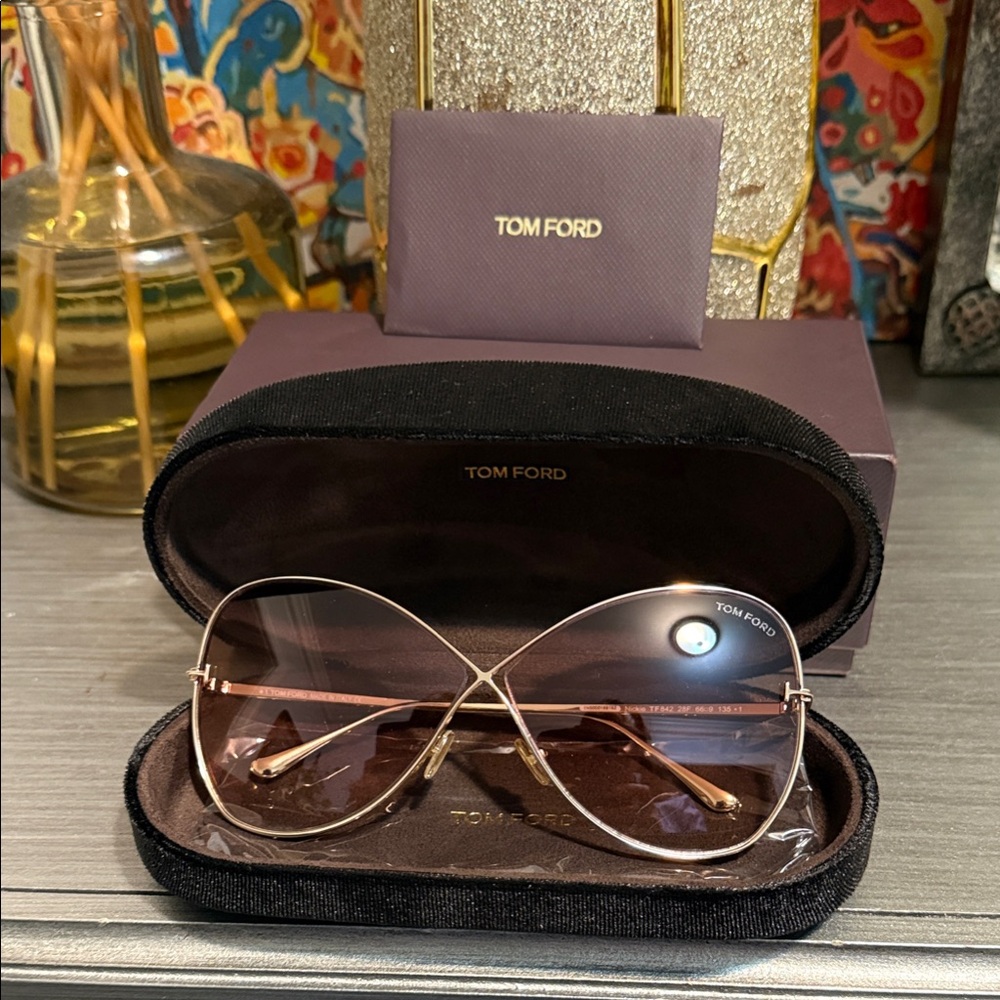 Tom Ford Sunglasses Case in Rich Purple